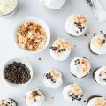 Chocolate Coconut Cream Cupcakes.