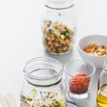 Quinoa Chickpea Avocado Bhel Salad