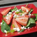 Spinach Salad With Strawberries and Feta Cheese