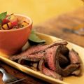 Flank Steak with Grilled Mango and Watermelon[...]