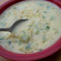 Cheesy Broccoli Noodle Soup