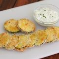 Baked Panko Parmesan Zucchini Crisps