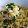 Roasted Corn With Basil-Shallot Vinaigrette