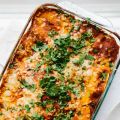 Late-Summer Vegetable Enchilada Pie + Giveaway