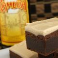 Kahlua Brownies with Browned Butter Kahlua Icing