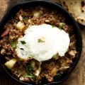 Corned beef hash with chipotle chiles and Irish[...]
