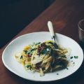 Fettuccine with Walnuts, Lemon and Herbs