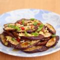 Baked Eggplant with Garlic Sesame Dressing