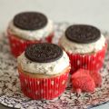 Chocolate-Covered Strawberry Oreo Cupcakes