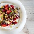 Yogurt Mousse with Nuts and Fruit
