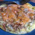 Cheesy Egg Potato and Ham Frittata Brunch[...]