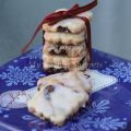 Dried Cherry Shortbread Cookies