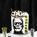 Frankenstein Silhouette Cake