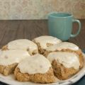 Spiced Oat Scones with Brown Butter Glaze