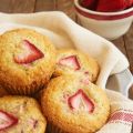 Brown Butter Strawberry Muffins