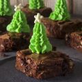Christmas Brownies with Candied Cherries