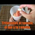 Gazpacho de cerezas.