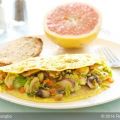 Brussels Sprouts and Mushroom Omelet