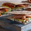 Salmon Avocado Whole Wheat Quesadillas