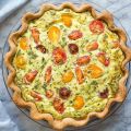 Zucchini Tomato Quiche