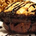 Filet Mignon W/Balsamic Syrup & Boursin Cheese