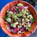 Winter Salad, Moong Dal, and Tabitha Brown Sauce