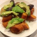 Roasted Carrot and Avocado Salad