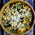grilled zucchini ribbons with pesto and white[...]