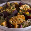 Quinoa Pumpkin and Haloumi Salad