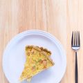 Quiche with Oat and sun flower crust