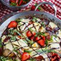 Pan Seared Balsamic Strawberry Chicken and Brie