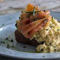 Scrambled Eggs with Salmon