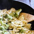 Bowtie Pasta Alfredo with Tuscan Broccoli