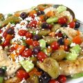 A Colorful Greek Salad Salsa Topped Chicken,[...]