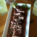 Seared Ahi Tuna Sea Steak over Mexi-Asian Salsa