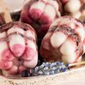 Yogurt and blueberry popsicles