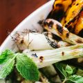 Grilled Vegetables with Mint Yogurt Sauce