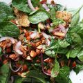 Baby Spinach Salad with Dates & Almonds