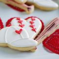 Baseball Valentine Cookies