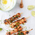 Chili Garlic Chicken Skewers with Greek Yogurt[...]
