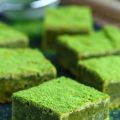 Matcha Green Tea White Chocolate Blondies