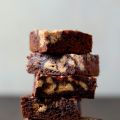 Peanut Butter and Jelly Fudge Brownies