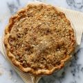 Bourbon Pear Crumble Pie