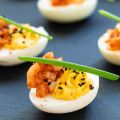 Kimchi Deviled Eggs