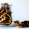 chocolate peanut and pretzel brittle