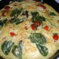 Frittata With Cherry Tomatoes and Baby Spinach