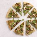 Pizza with Rocket Pesto and Tofu Cheese