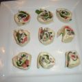 Greek Salad Pinwheel Party Appetizer