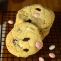 Chocolate Covered Strawberry M&M Cookies
