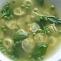 Tortellini Soup with Baby Spinach & Peas Recipe